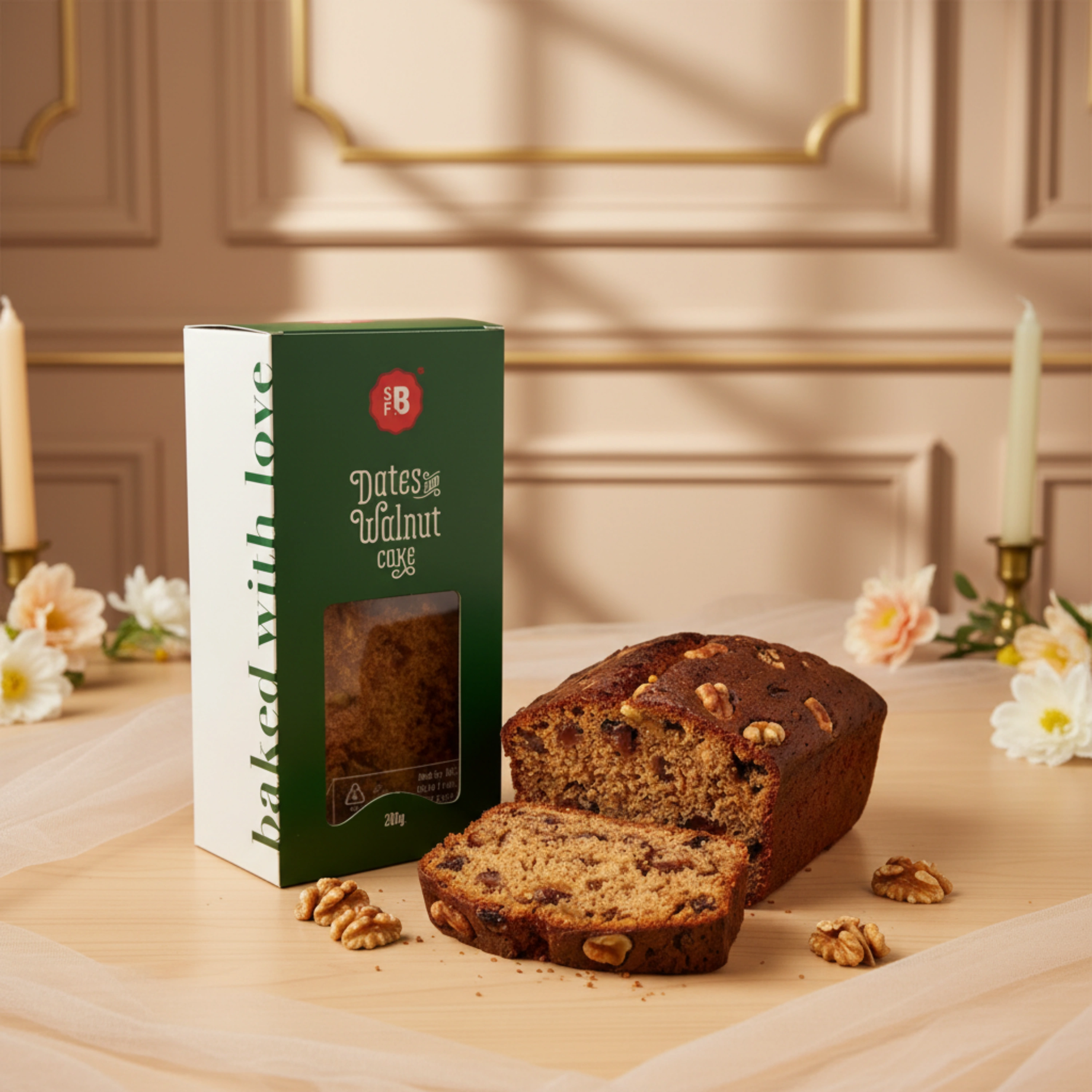 Dates and Walnut Cake